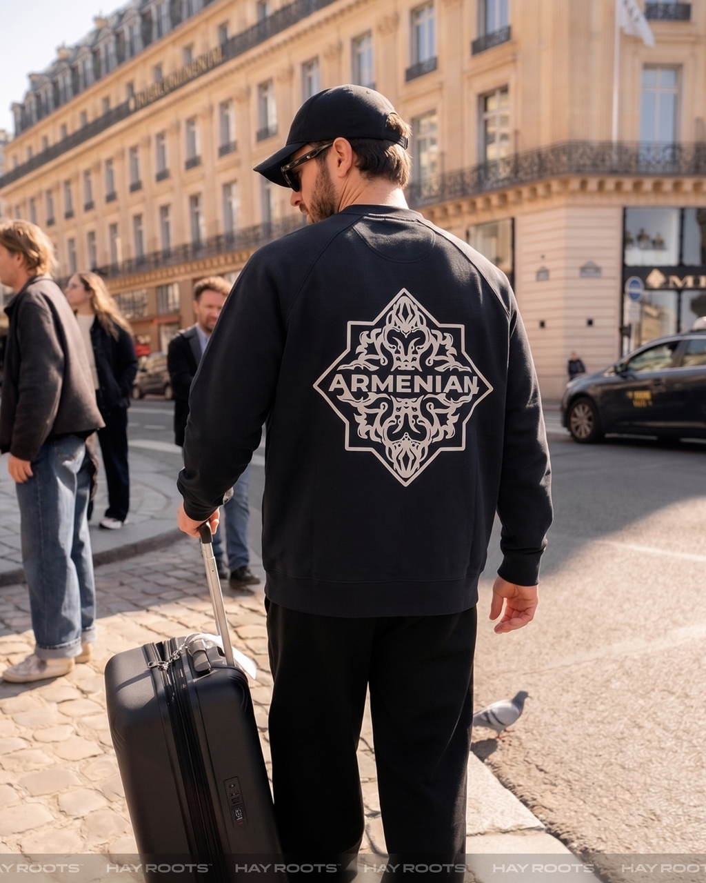 Armenian Oversized Sweatshirt Black