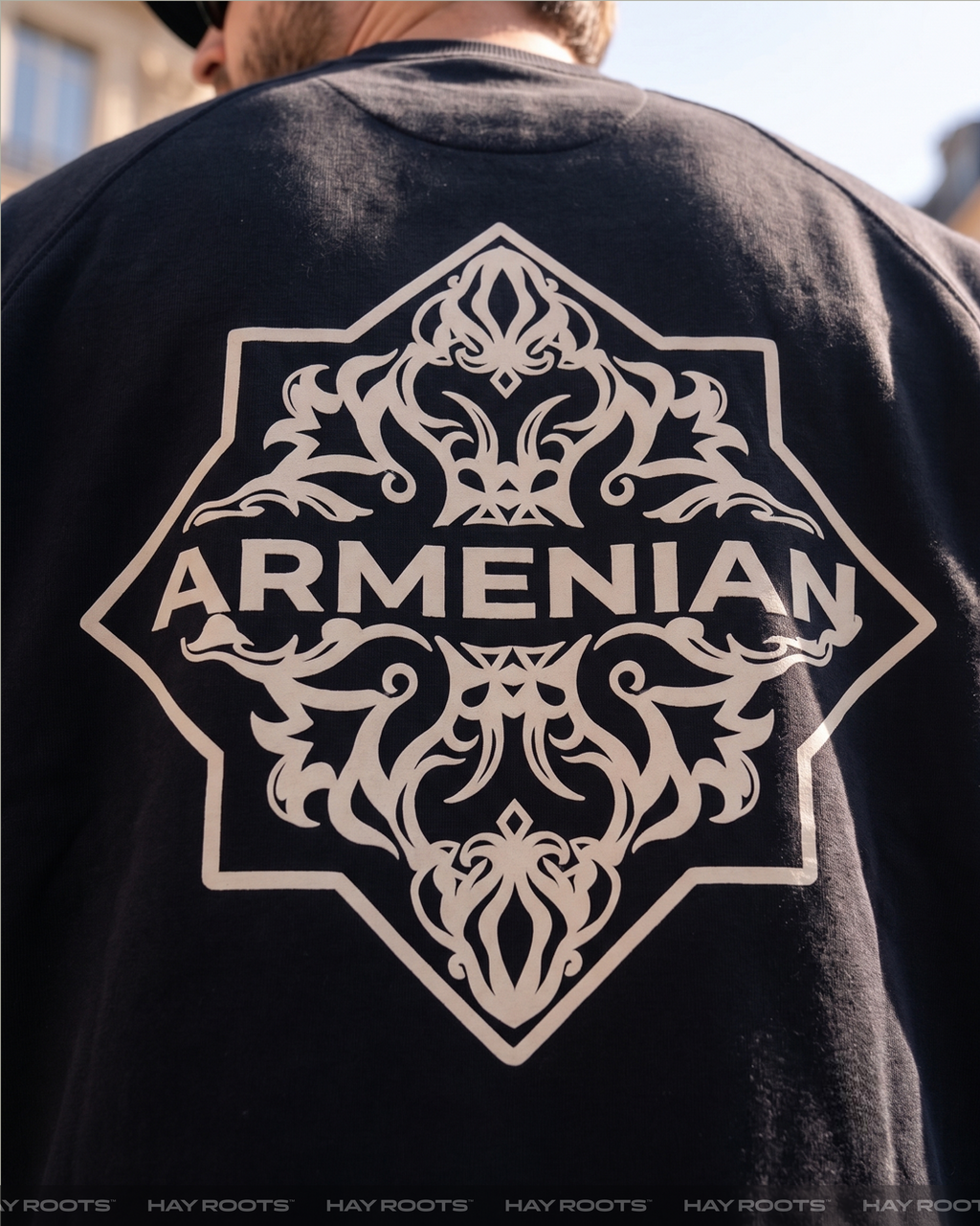 Armenian Oversized Sweatshirt Black