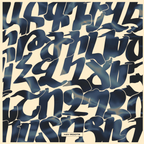 The Armenian Alphabet Silk Scarf