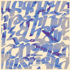 The Armenian Alphabet Silk Scarf