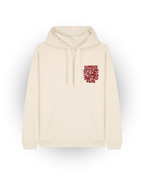 Armenian Alphabet Oversized Hoodie Beige