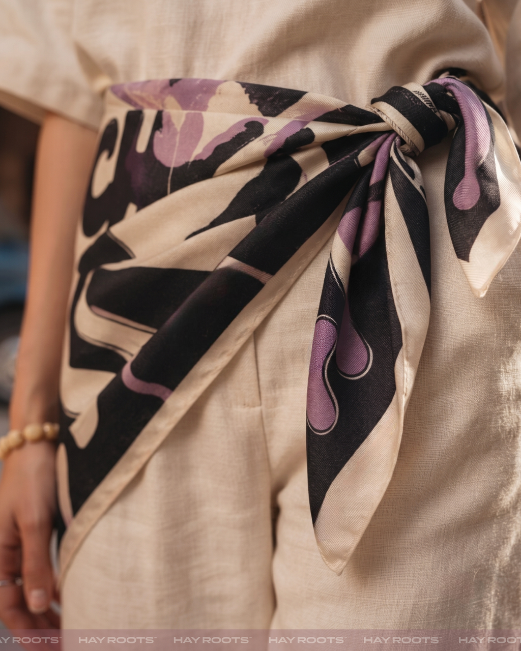Inch Ka Chka? Silk Scarf (Violet)