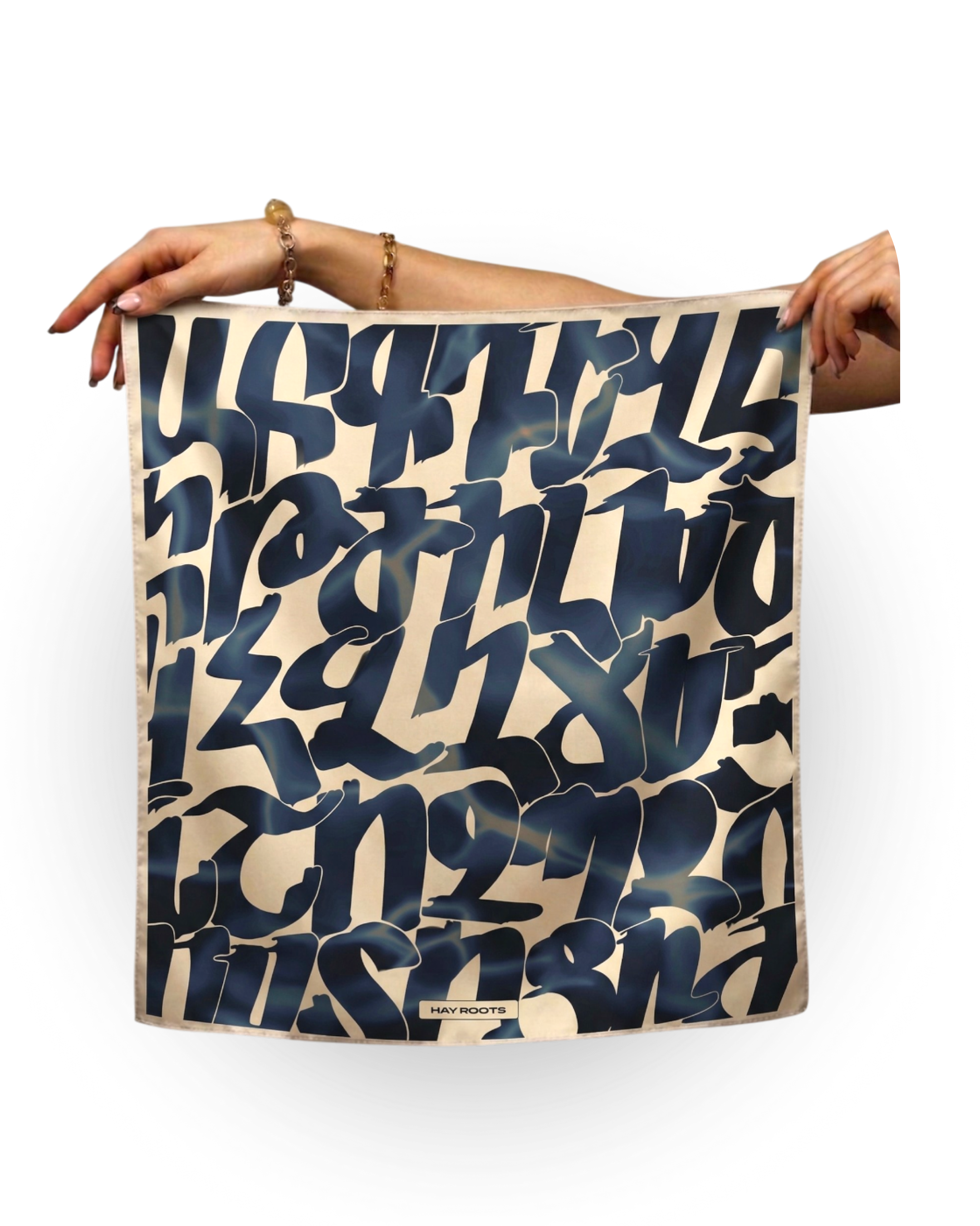 The Armenian Alphabet Silk Scarf