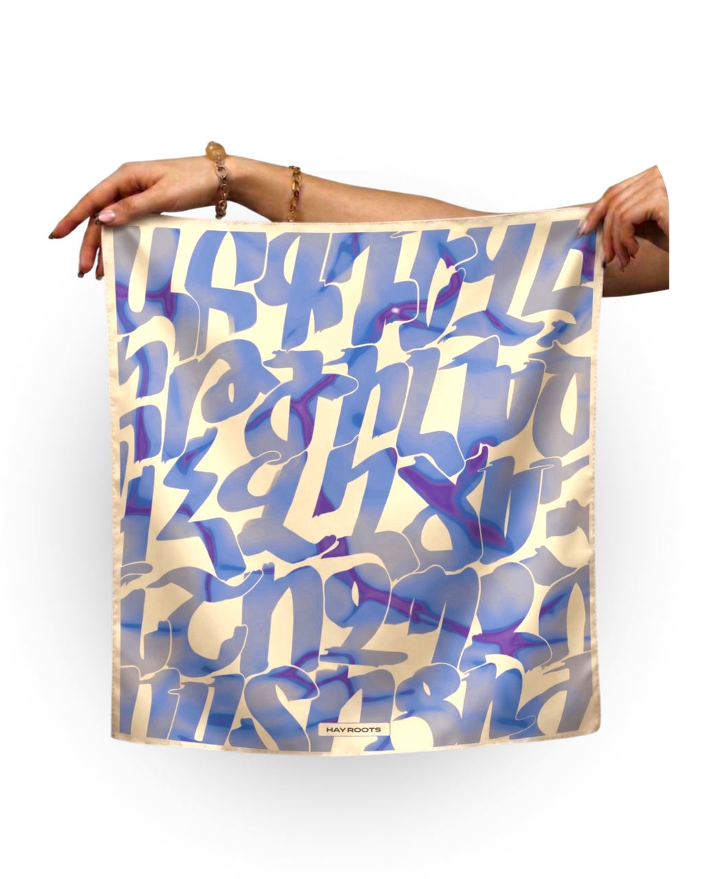 The Armenian Alphabet Silk Scarf