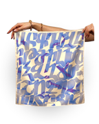 The Armenian Alphabet Silk Scarf