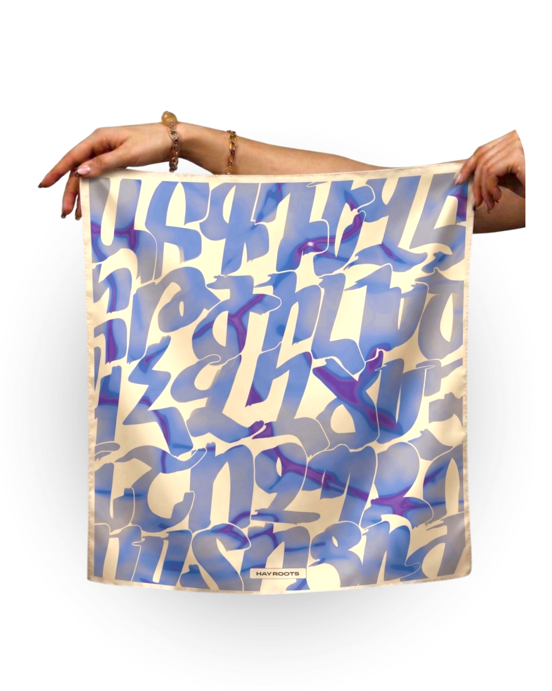 The Armenian Alphabet Silk Scarf