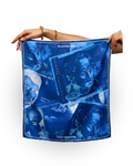 Dram Silk Scarf (Blue)