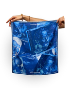 Dram Silk Scarf (Blue)