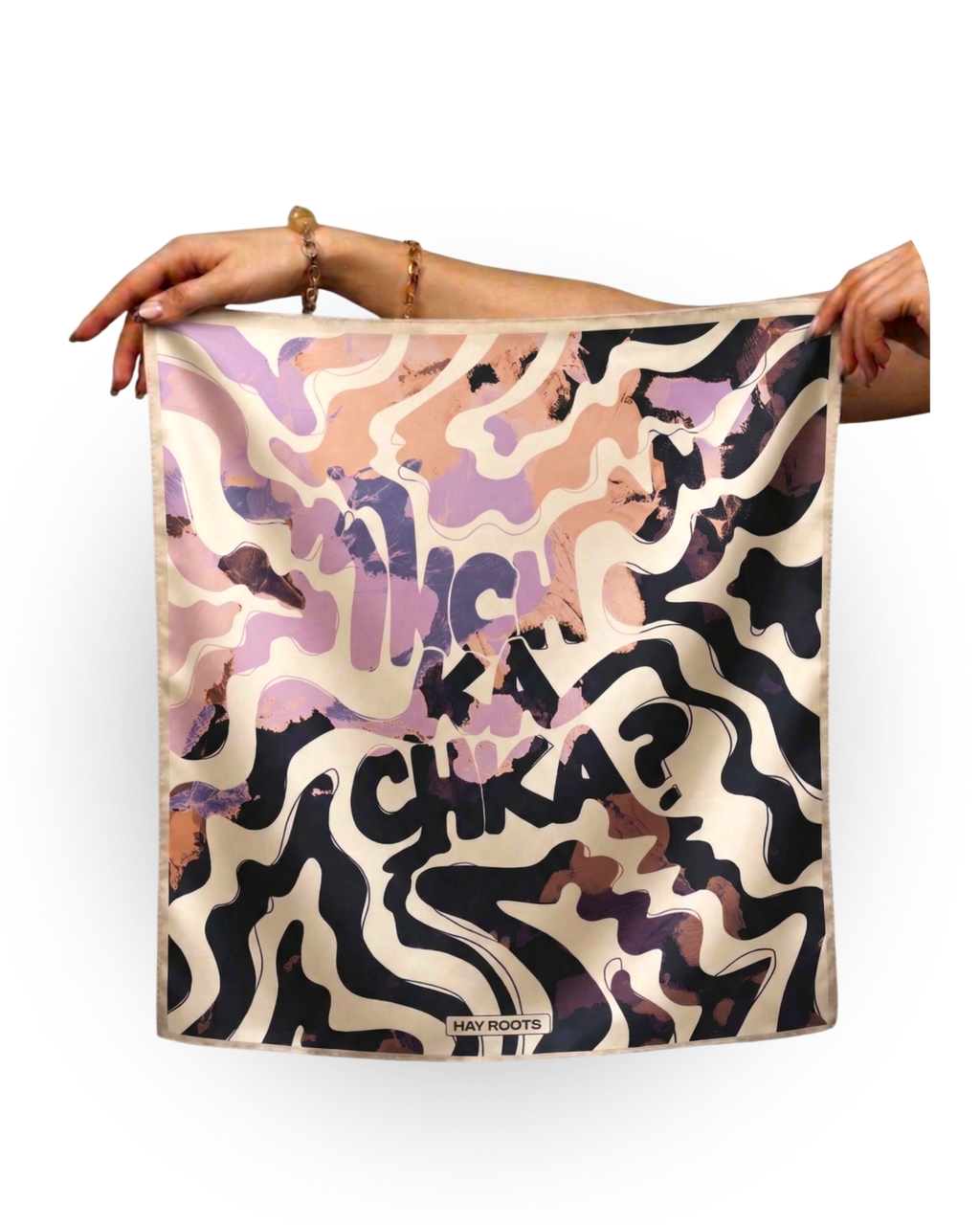Inch Ka Chka? Silk Scarf (Violet)