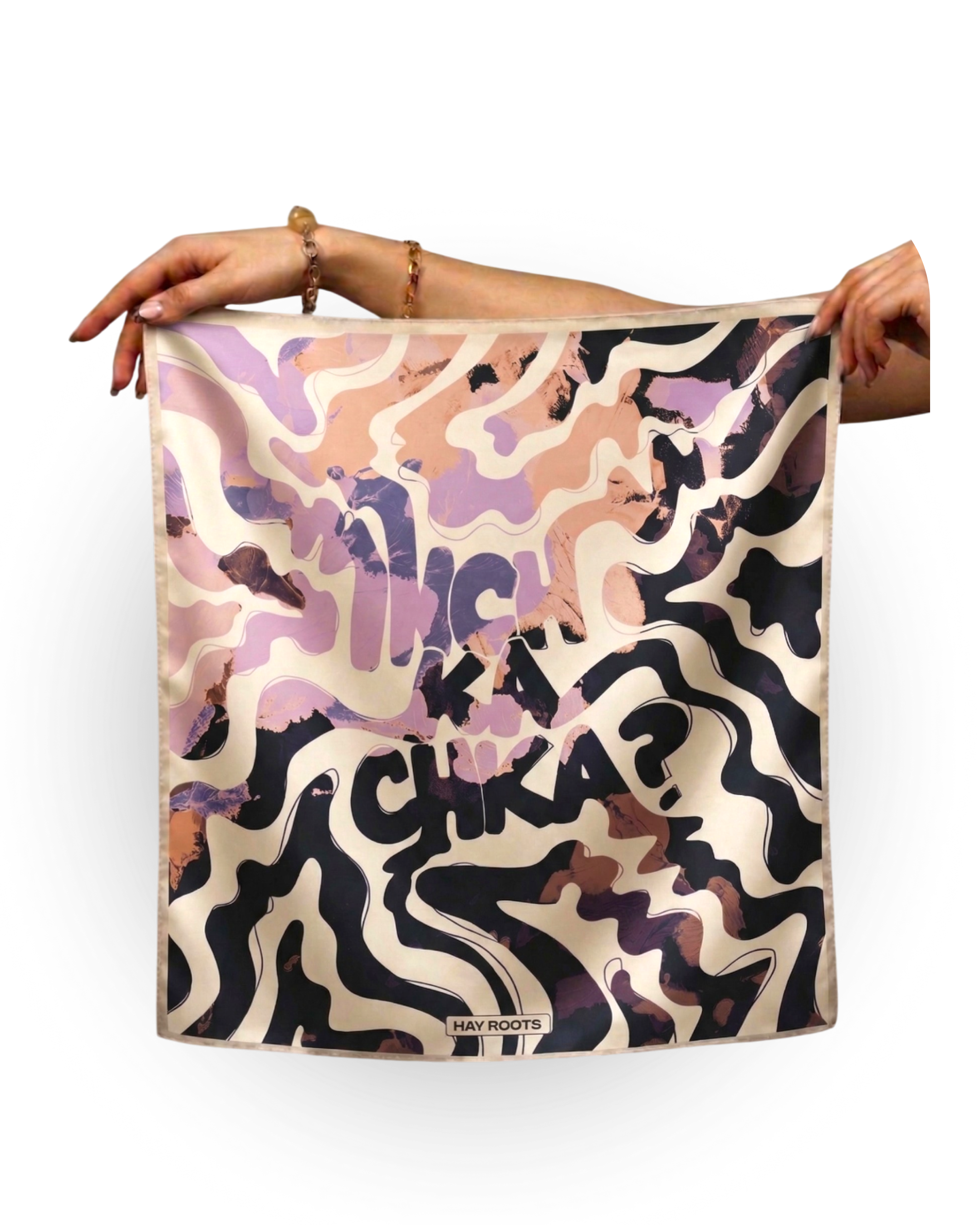 Inch Ka Chka? Silk Scarf (Violet)