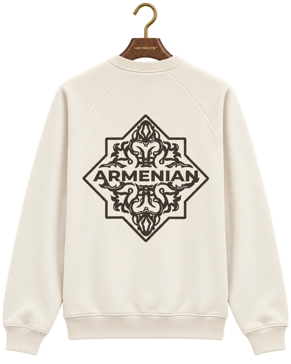 Armenian Sweatshirt · Natural raw — back