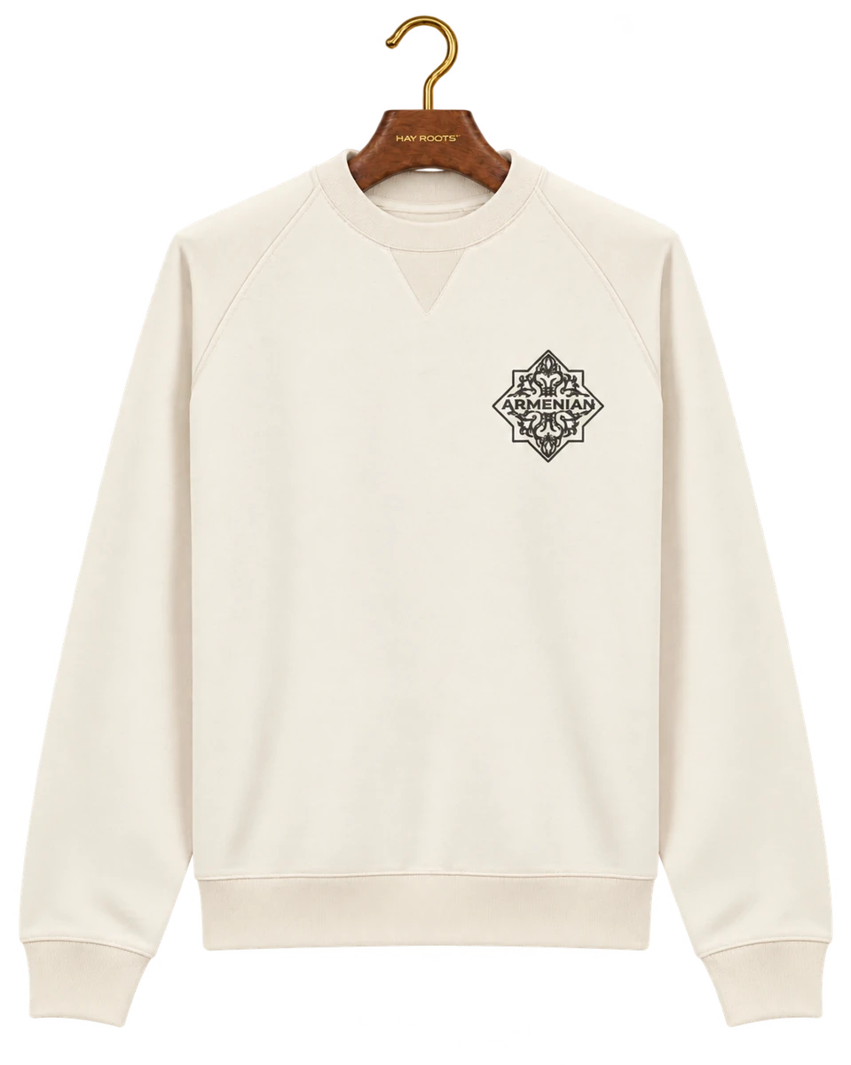 Armenian Sweatshirt · Natural raw — front